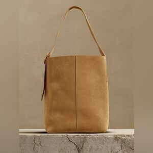 banana republic vida bag camel suede